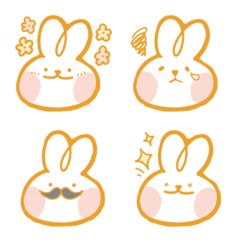 Fluffy rabbit Emoji(1)