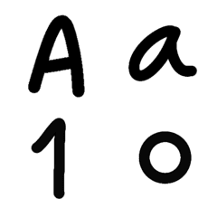 A-Z 1-0 and Punctuation marks