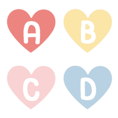 ABC Alphabet 123 Symbol Pastel Heart
