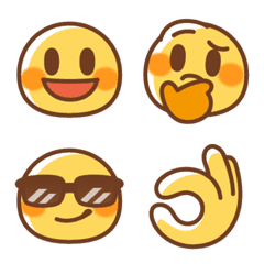 user friendly! cute face emoji