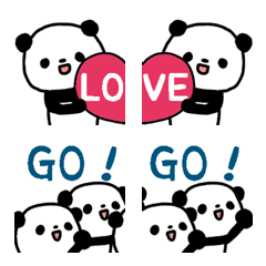 connected Emoji Panda