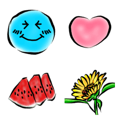 emoticon fruit flower mix