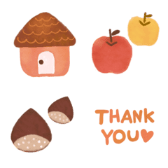 Autumn color simple emoji