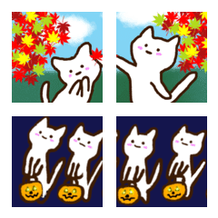 Funyaneko autumn and Halloween