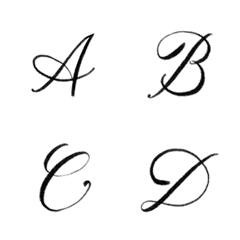 Copperplate hand lettering