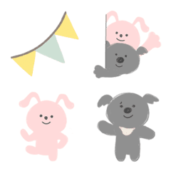 koala and rabbit emoji