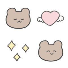 bear  simple comical Emoji