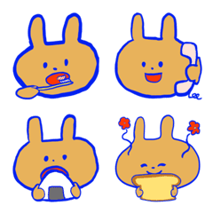 Rabbit everyday life emoji