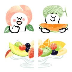 Emoji of fruits