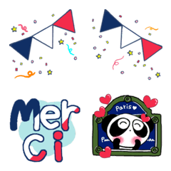 Pretty PANDA French Emoji 2