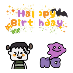 Colorful Kawaii Halloween Emoji