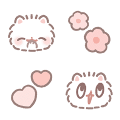 Pomeranian Mochi Emoji -Warm Colors-