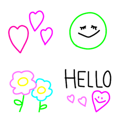 pop colorful cute emoji by miyuma