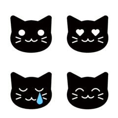 Emoji: black cat