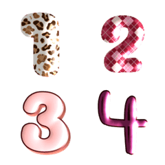 Various emoji numbers 0-9