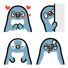 Moving!!Expressive penguin emoji