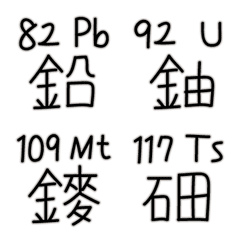 Chinese Periodic table of elements 118