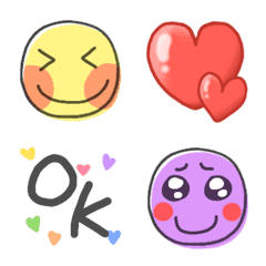 Colorful Emoji 6type Oshi-iro
