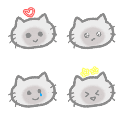 Siamese cat-like face emoji