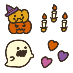 Halloween color emoji.