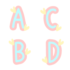 A-Z Pastel Emoji