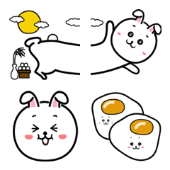 Moon Rabbit Emoji for Autumn (revised)