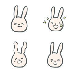 Furry rabbits emoji 1