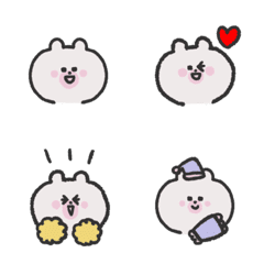 Carefree bear cute emoji