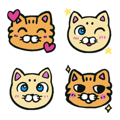 Nekokiji and Nekosiro emoji