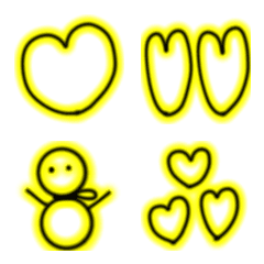 love color Emoji yellow
