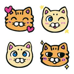 Nekokiji and sironeko emoji