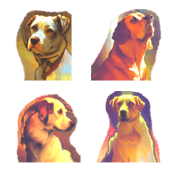 emoji de cachorro realista