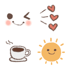 Hand-painted simple emoji 2