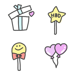 Birthday Pastel Cute MoveEmoji2