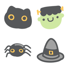 Happy Halloween cute emoji