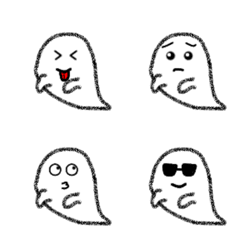 Simple! Cute ghost [Halloween]