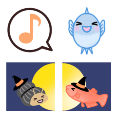 Medaka Emoji that play by connecting 2