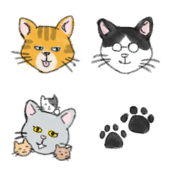 three cats emoji