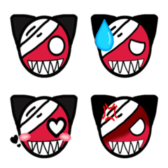 Maddy the Zombie Cat emoji version