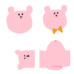 Pastel bear emoji. bear bear