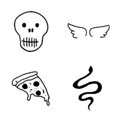 monochrome/simple emoji.02