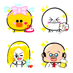 LINE Friends kawaii Emoji