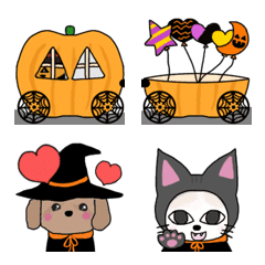Kuro & friends Happy Halloween Emoji
