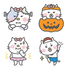 Ribbon Cat Emoji Autumn