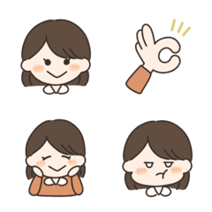 loose and cute girl emoji