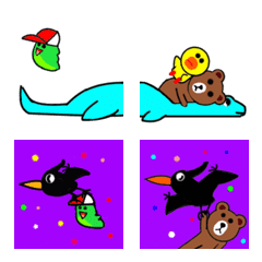 Animation Emoji of Brown & friends