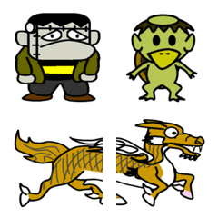 Halloween monsters and mythical animals
