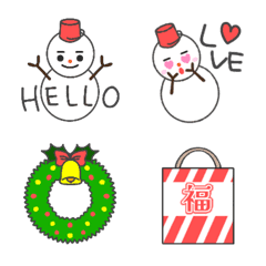 Snowman winter emoji