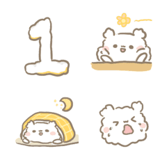White bear's number emoji