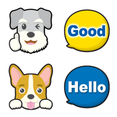 schnauzer & french bulldog emoji